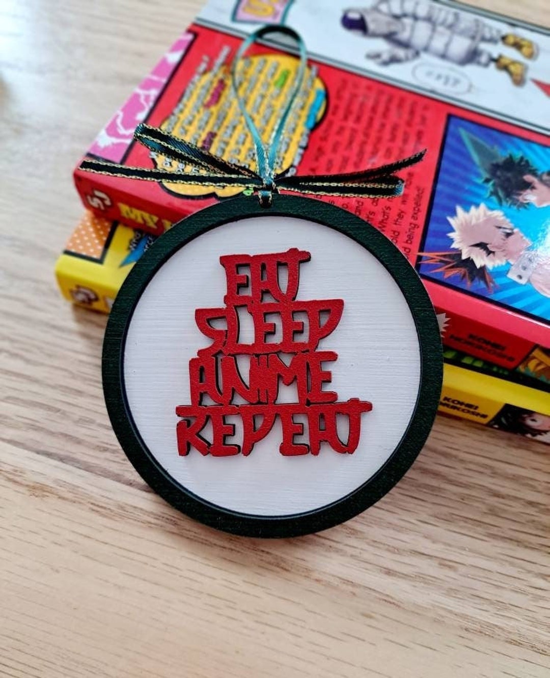 Anime Ornament, Gift for Anime Lover, Anime Christmas Ornament, Eat