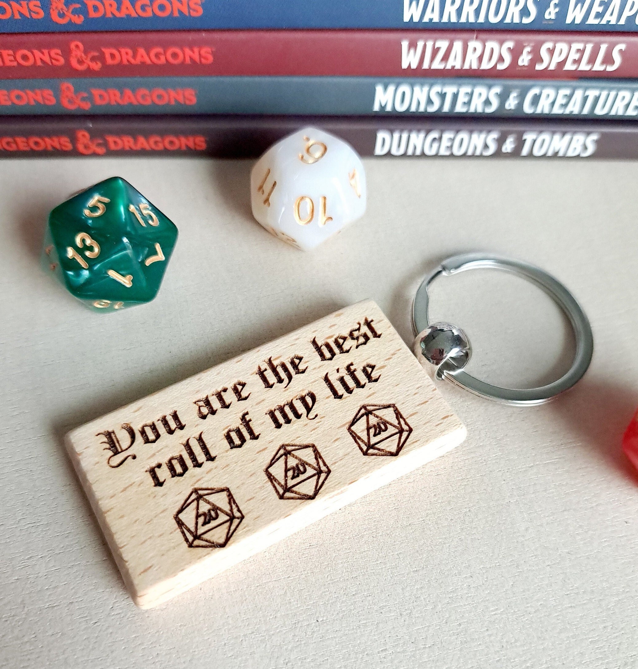 MTG D20 Keyring With Clip Blue Magic 2019 