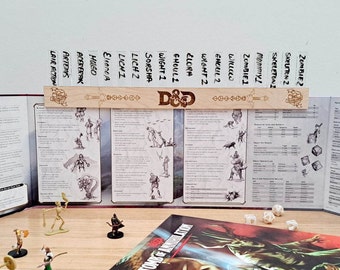 Dungeons and Dragons Initiative tracker, DM Screen, Initiative tracker, DnD Valentine's Day Gift, DnD gaming accessories