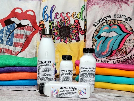 Spray Bright Non-toxic Sublimation Spray Easy Sublimation on 100% Cotton  and All Polyester Counts Brighter Sublimation 