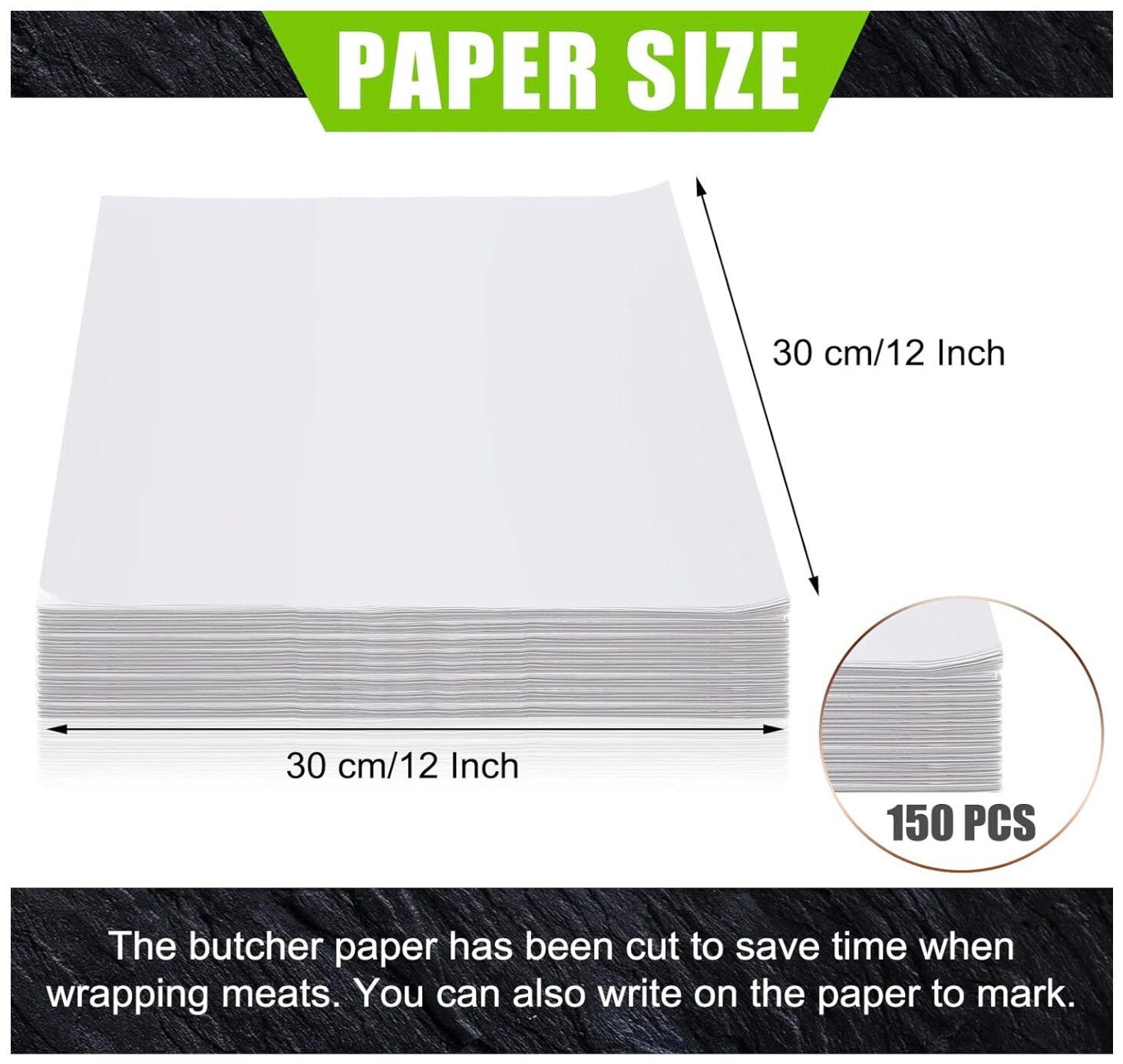 Sublimation White Butcher Paper Disposable Butcher Paper Sheets Square Meat  Sheet Precut Butcher Paper No Wax Butcher Paper for Heat Press, Wrapping