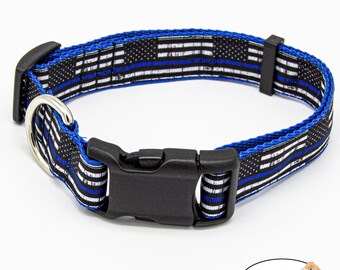 thin blue line k9 collars