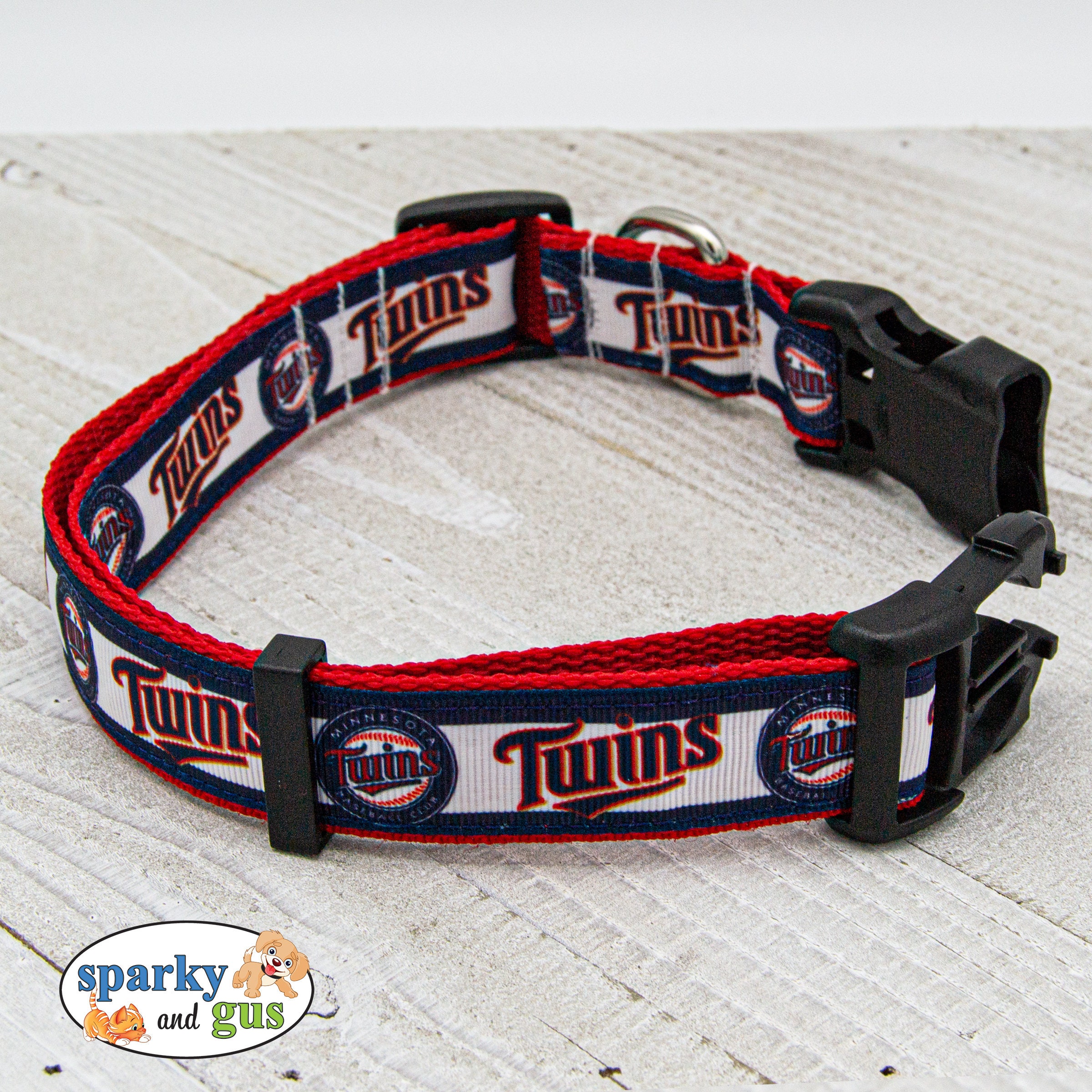 Baseball Dog Collar Minnesota Twins MLB Inspired Dog Collar Etsy
