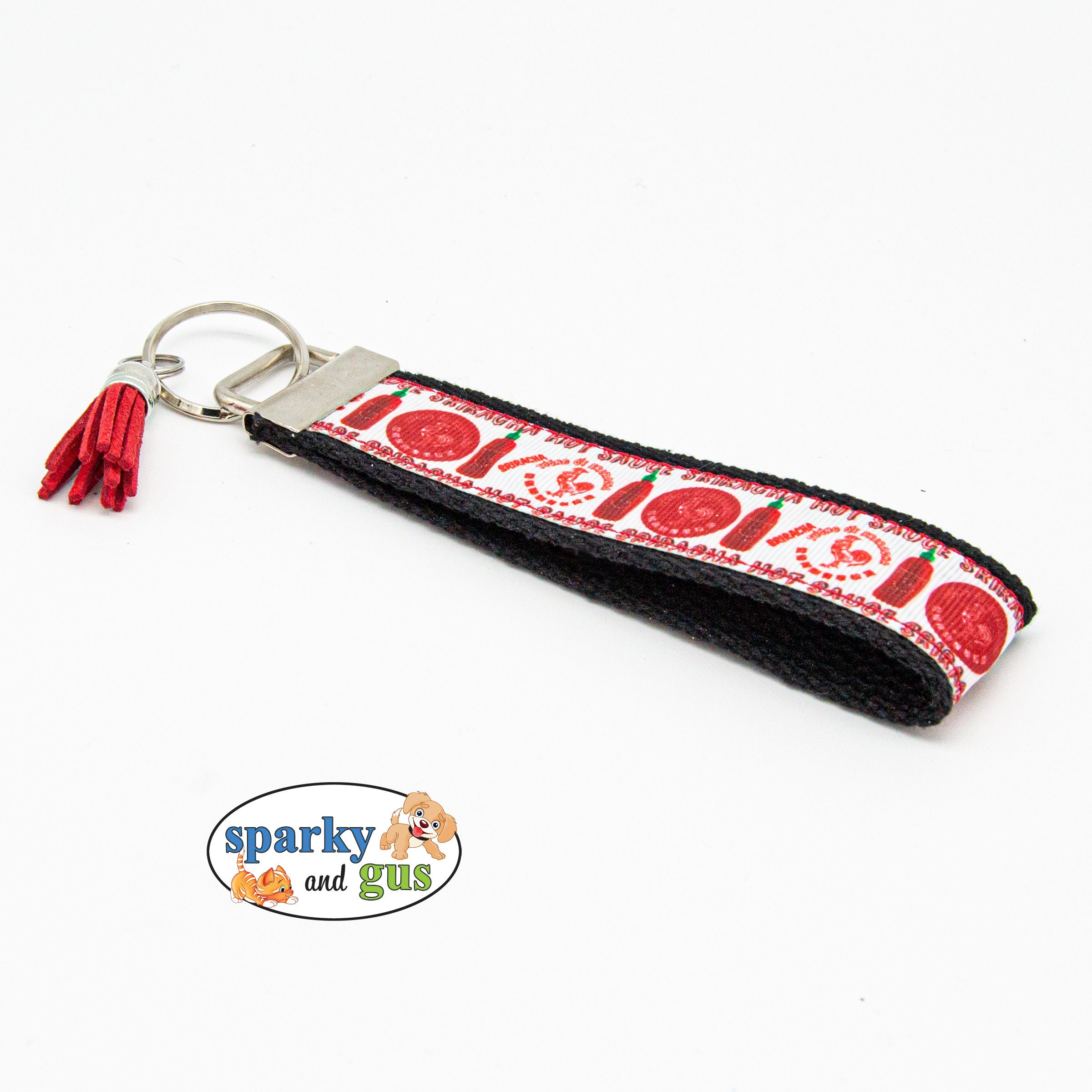 Sriracha Hot Sauce Inspired Keychain Hot Sauce Key Fob Etsy UK
