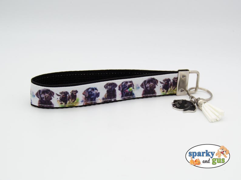 Black Lab Keychain: Tassel, Charm - Etsy