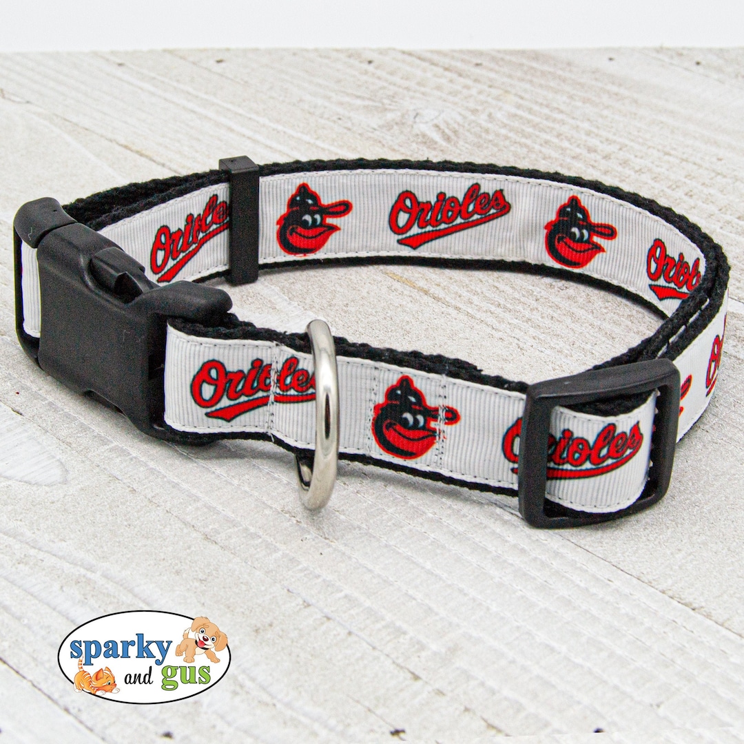 Baseball Dog Collar Baltimore Orioles MLB Inspired Dog Etsy