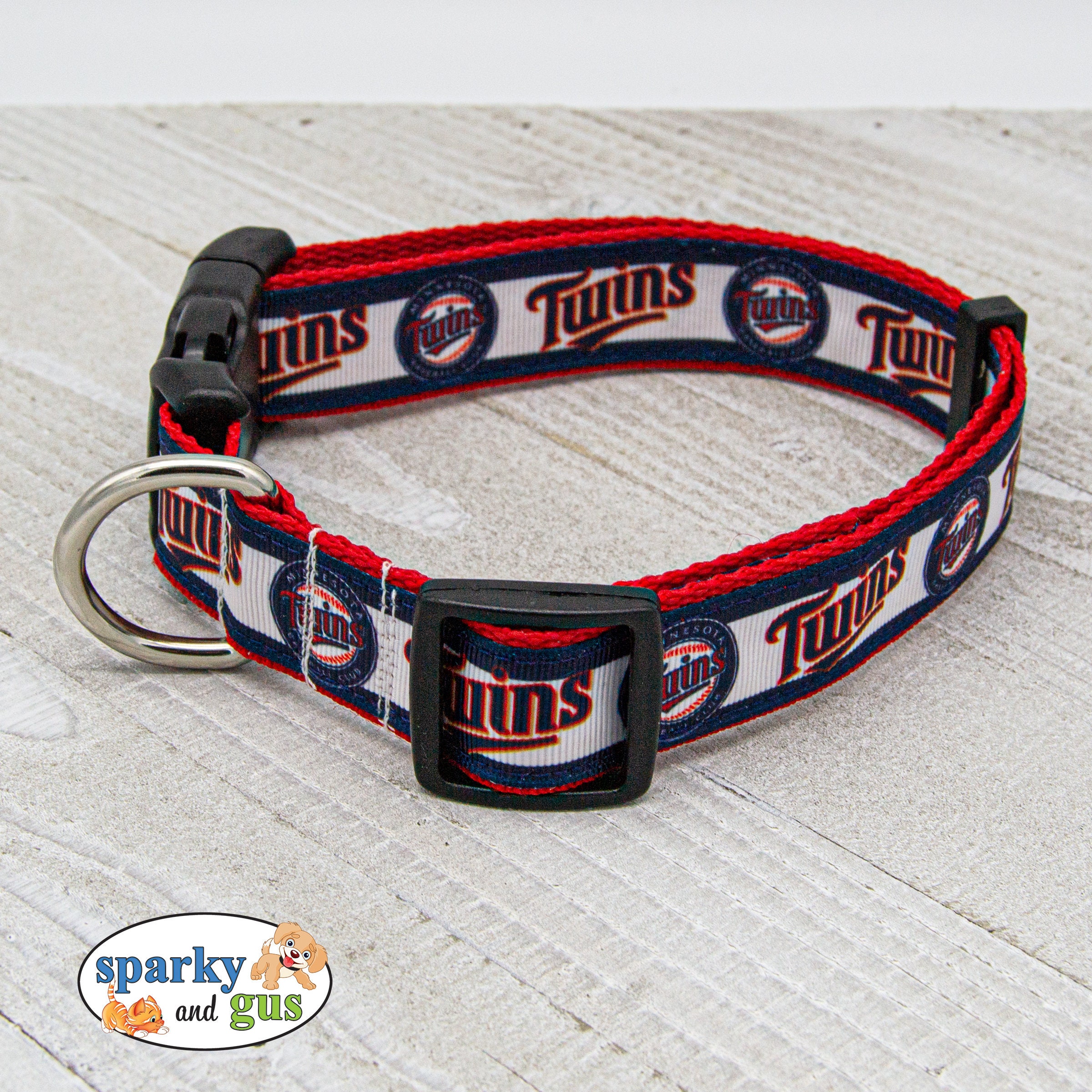 Baseball Dog Collar Minnesota Twins MLB Inspired Dog Collar Etsy