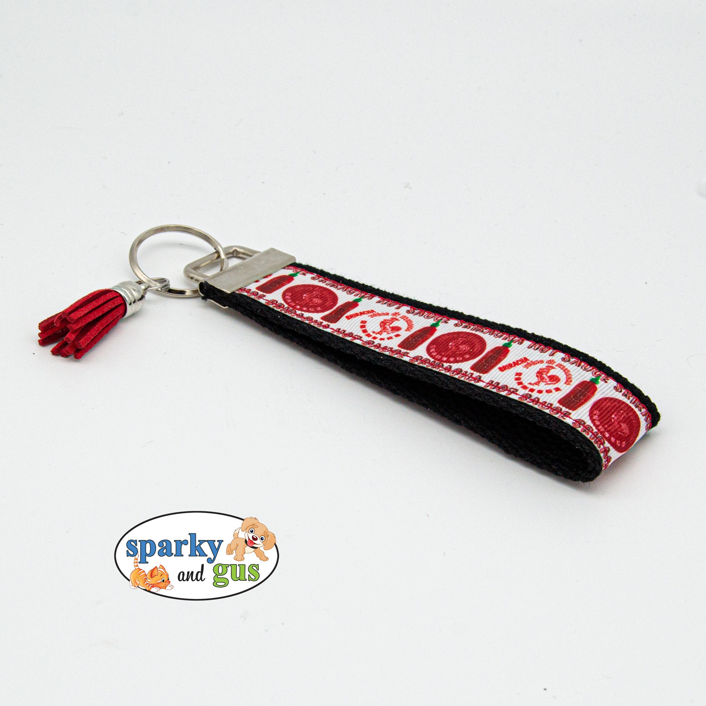 Sriracha Hot Sauce Inspired Keychain Hot Sauce Key Fob Etsy UK