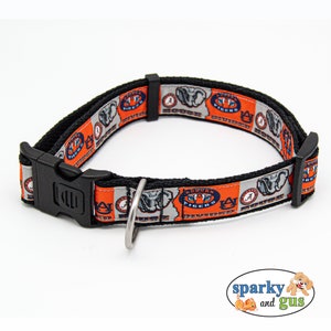 Dog Collar | AU/AL House Divided Dog Collar | | 1.25" Adjustable Collar for Large Dog | Football Rivalry Dog Collar | Gift for Fan | Gift