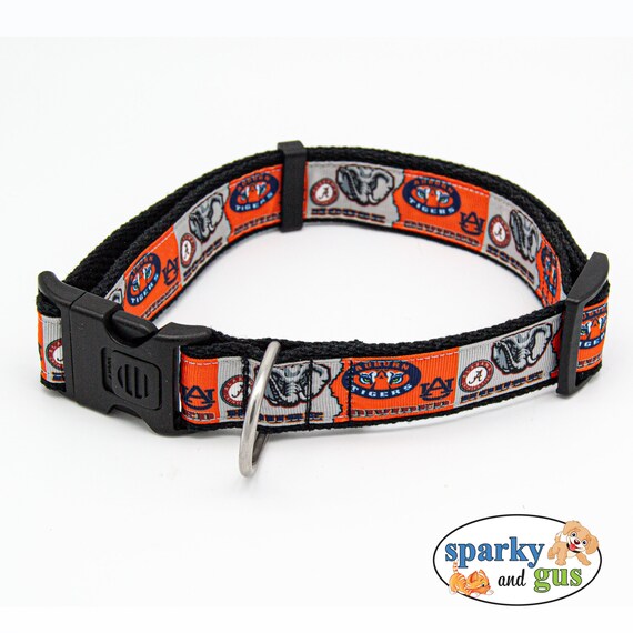 Dog Collar AU AL House Divided Dog Collar 1.25 Adjustable Collar for Large Dog Football Rivalry Dog Collar Gift for Fan Gift Etsy