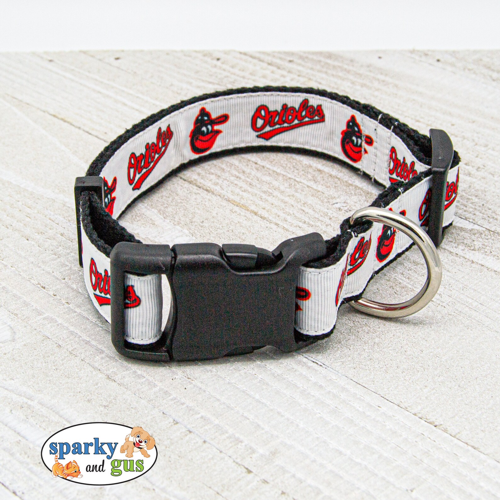 Baseball Dog Collar Baltimore Orioles MLB Inspired Dog Etsy