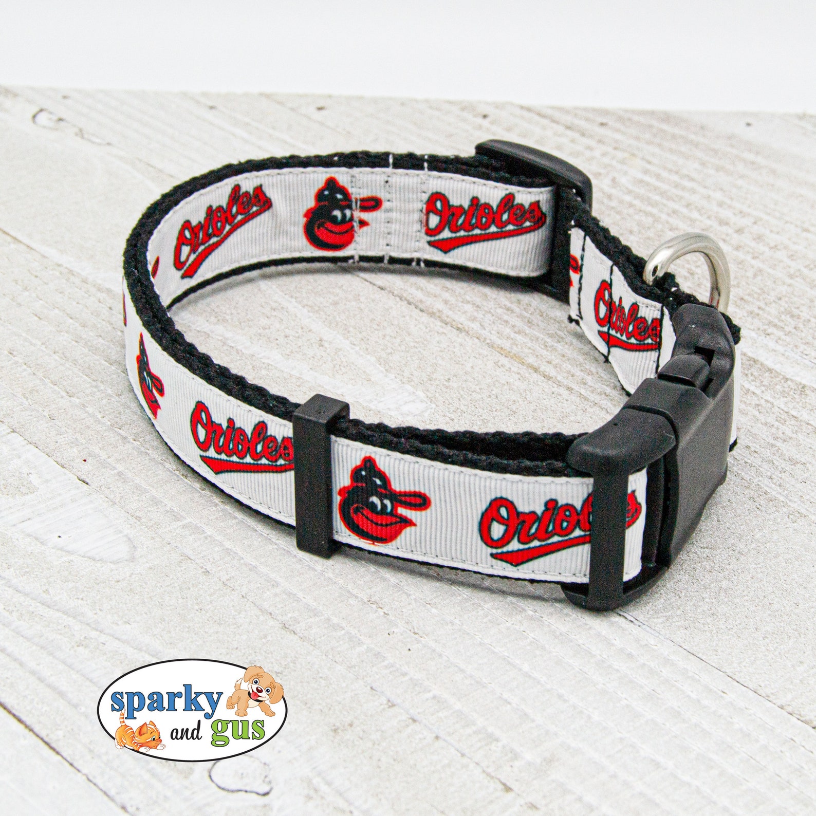 Baseball Dog Collar Baltimore Orioles MLB Inspired Dog Etsy