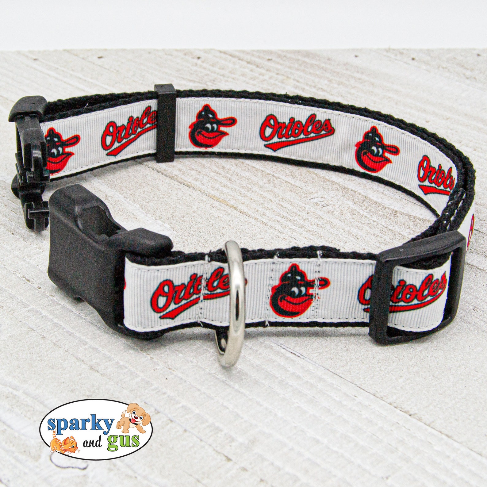 Baseball Dog Collar Baltimore Orioles MLB Inspired Dog Etsy