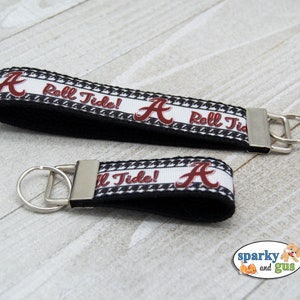 Alabama Inspired Keychain With Tassel | Crimson Tide Regular or Mini ...