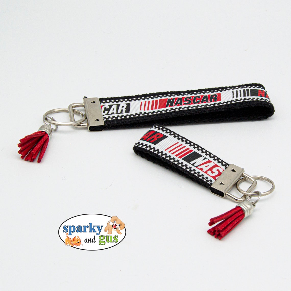 Car Racing Inspired Keychain with Tassel Racing Key Fob Etsy