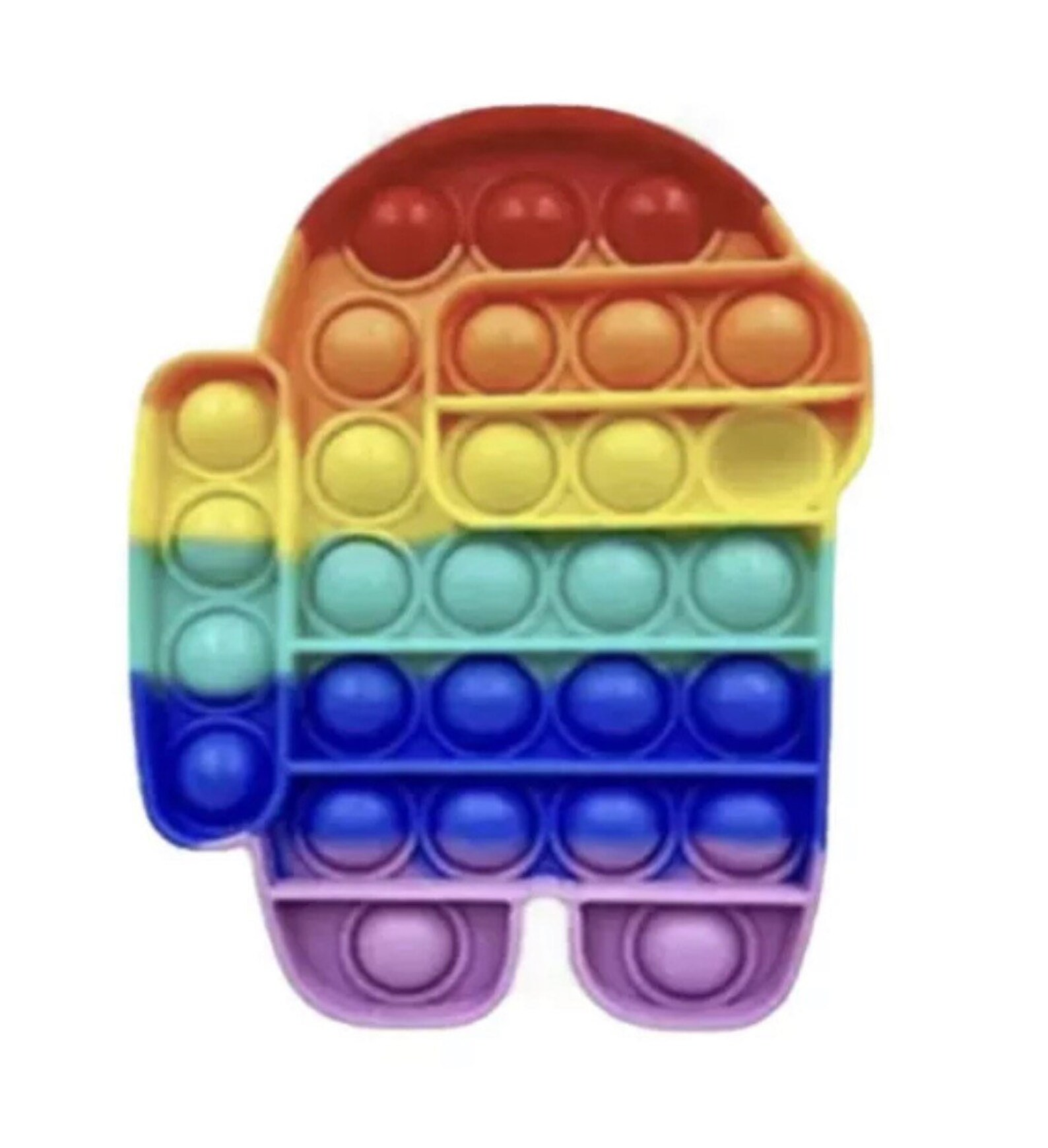 Stress Relief Fidget Popper Push Pop Rainbow Fidget Toy UK Etsy