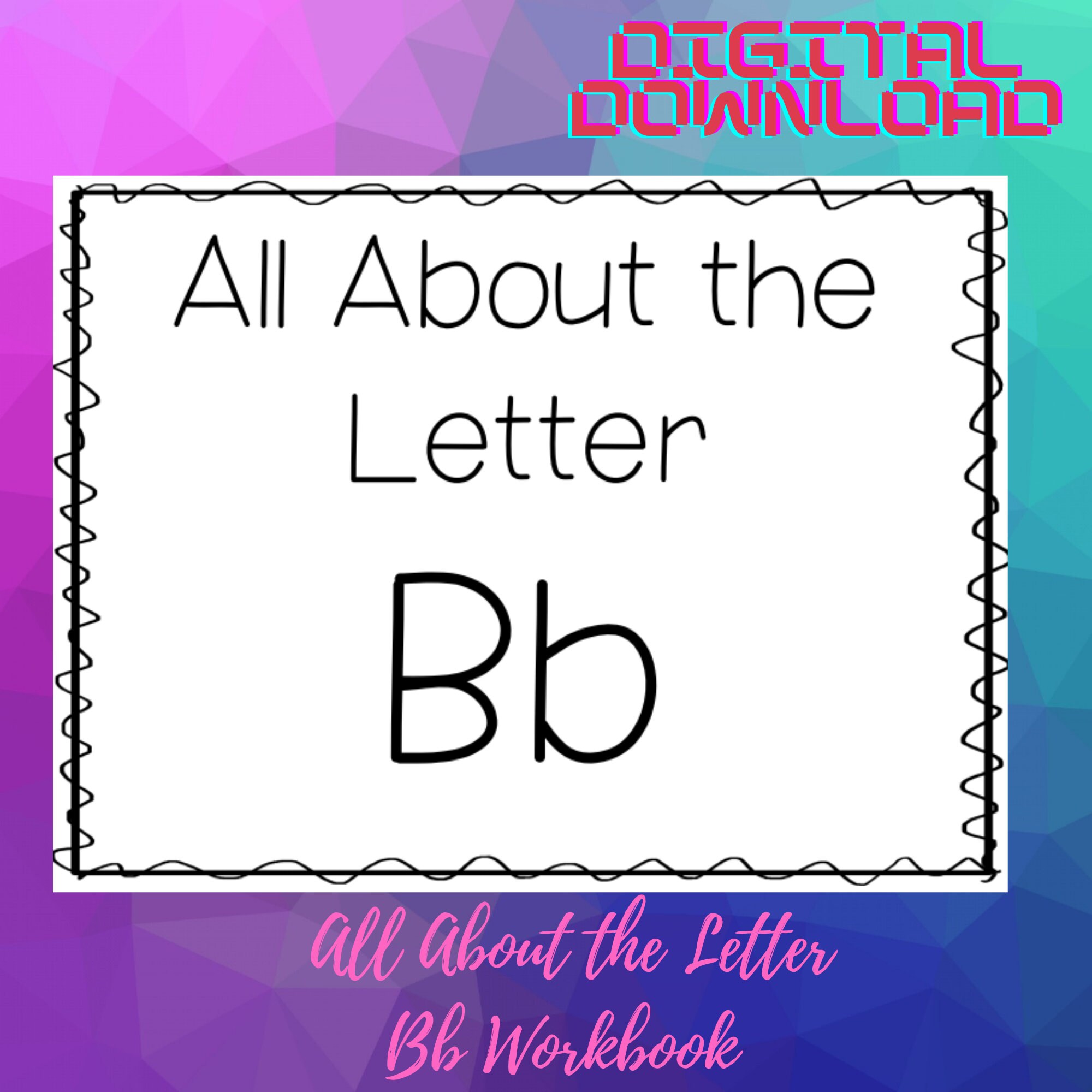 All About the Letter Bb Workbook Letter Bb Practice Sheets | Etsy
