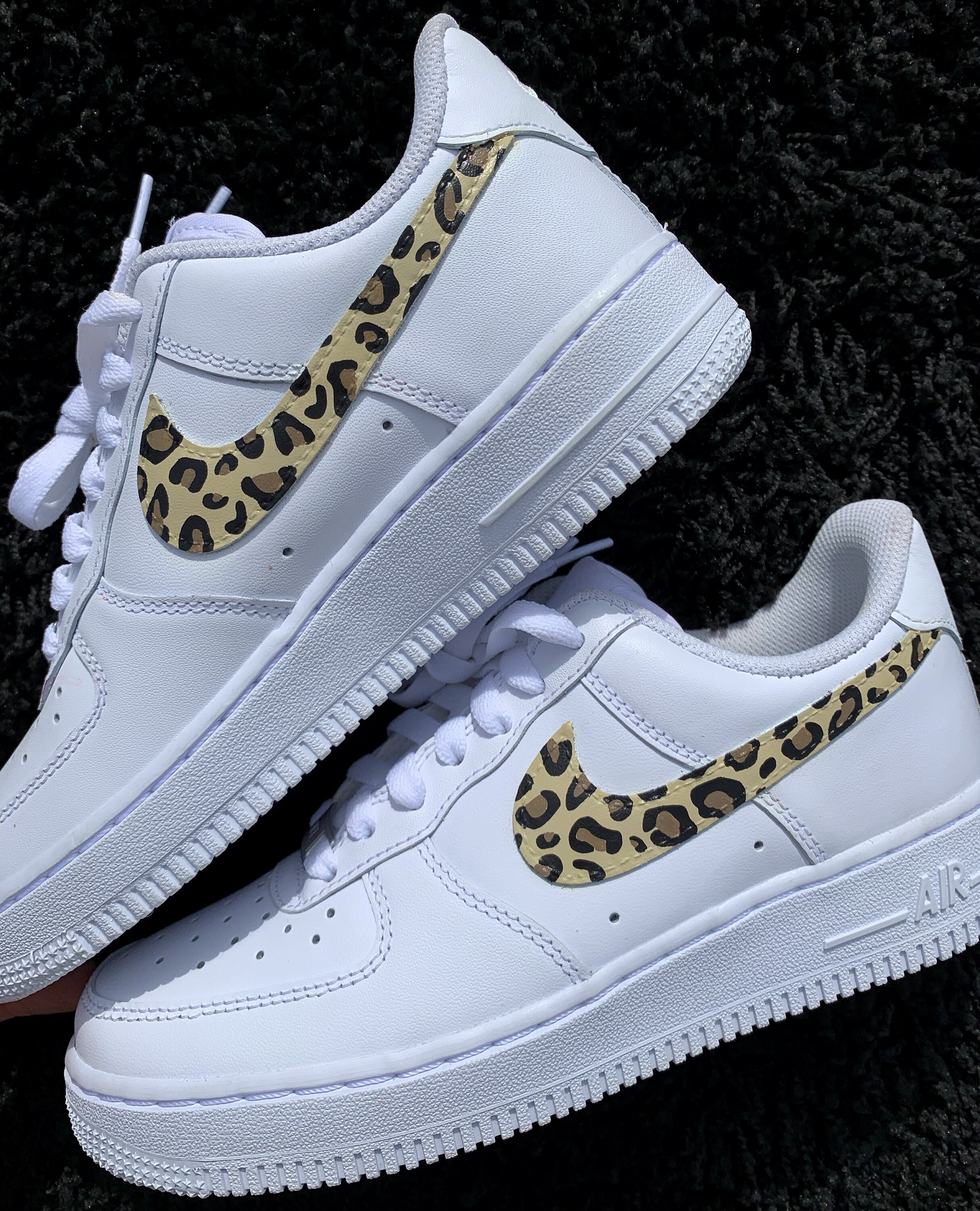 Cheetah/Leopard Print Air Force 1 Custom | Etsy