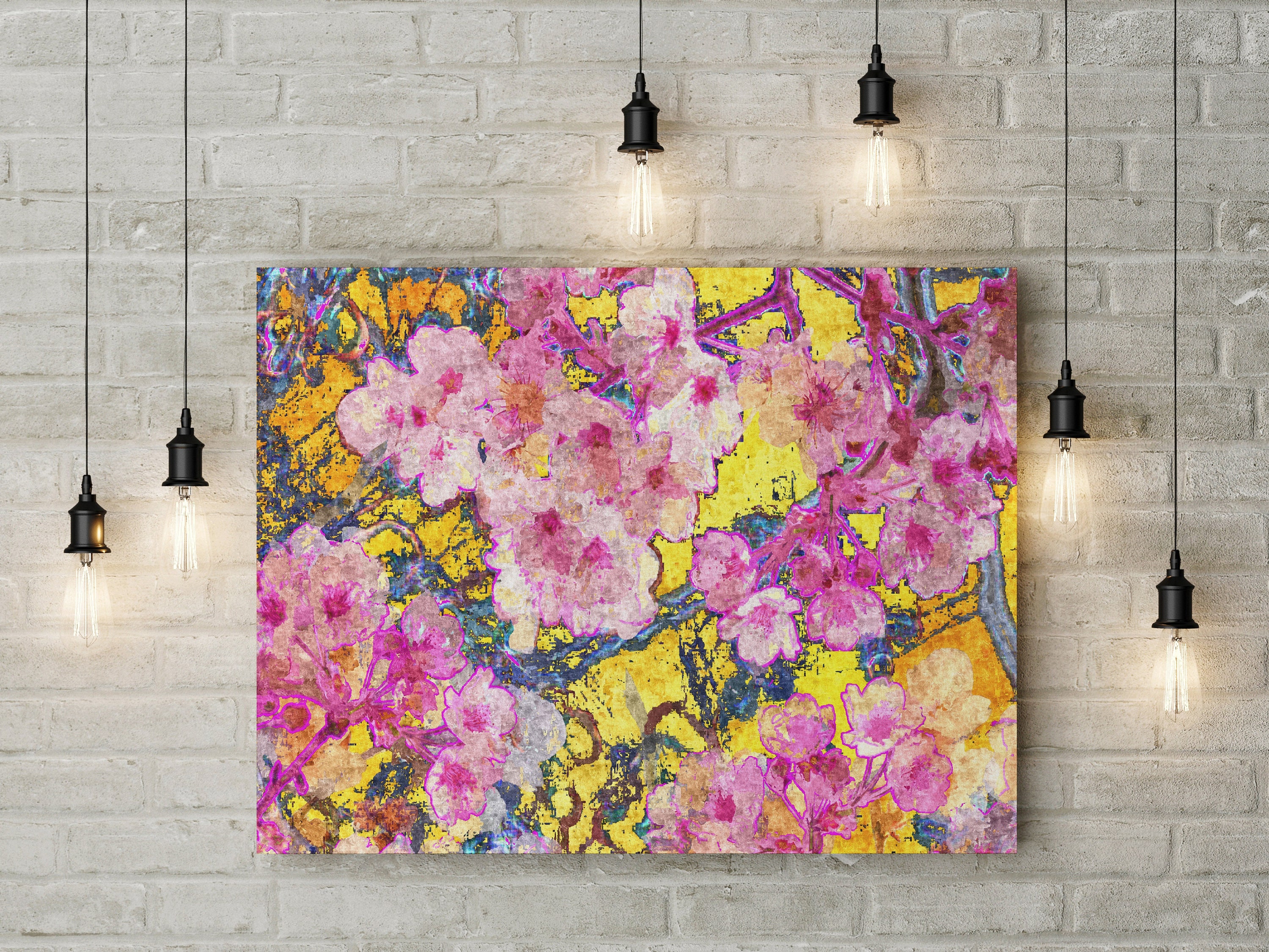 Blumenmalerei für Wohnzimmer und alle Räume des Hauses. | Etsy