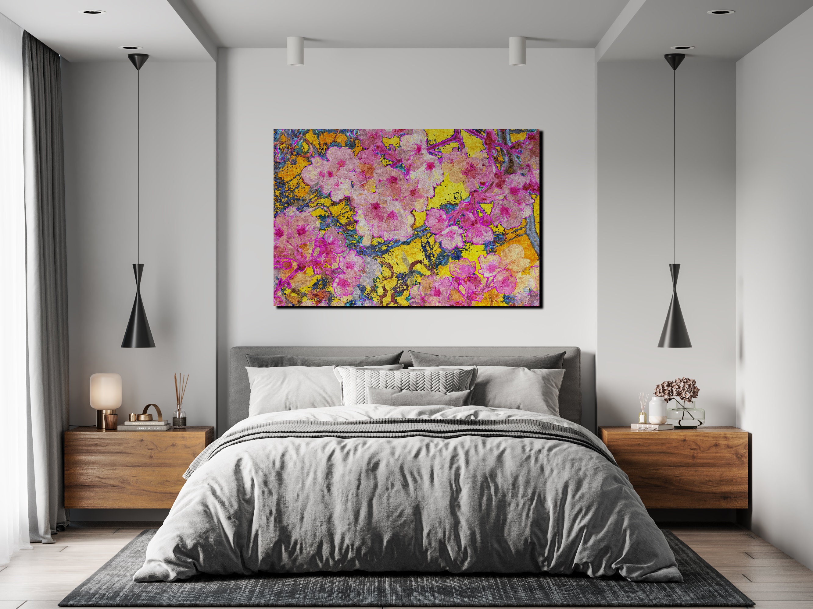 Blumenmalerei für Wohnzimmer und alle Räume des Hauses. | Etsy