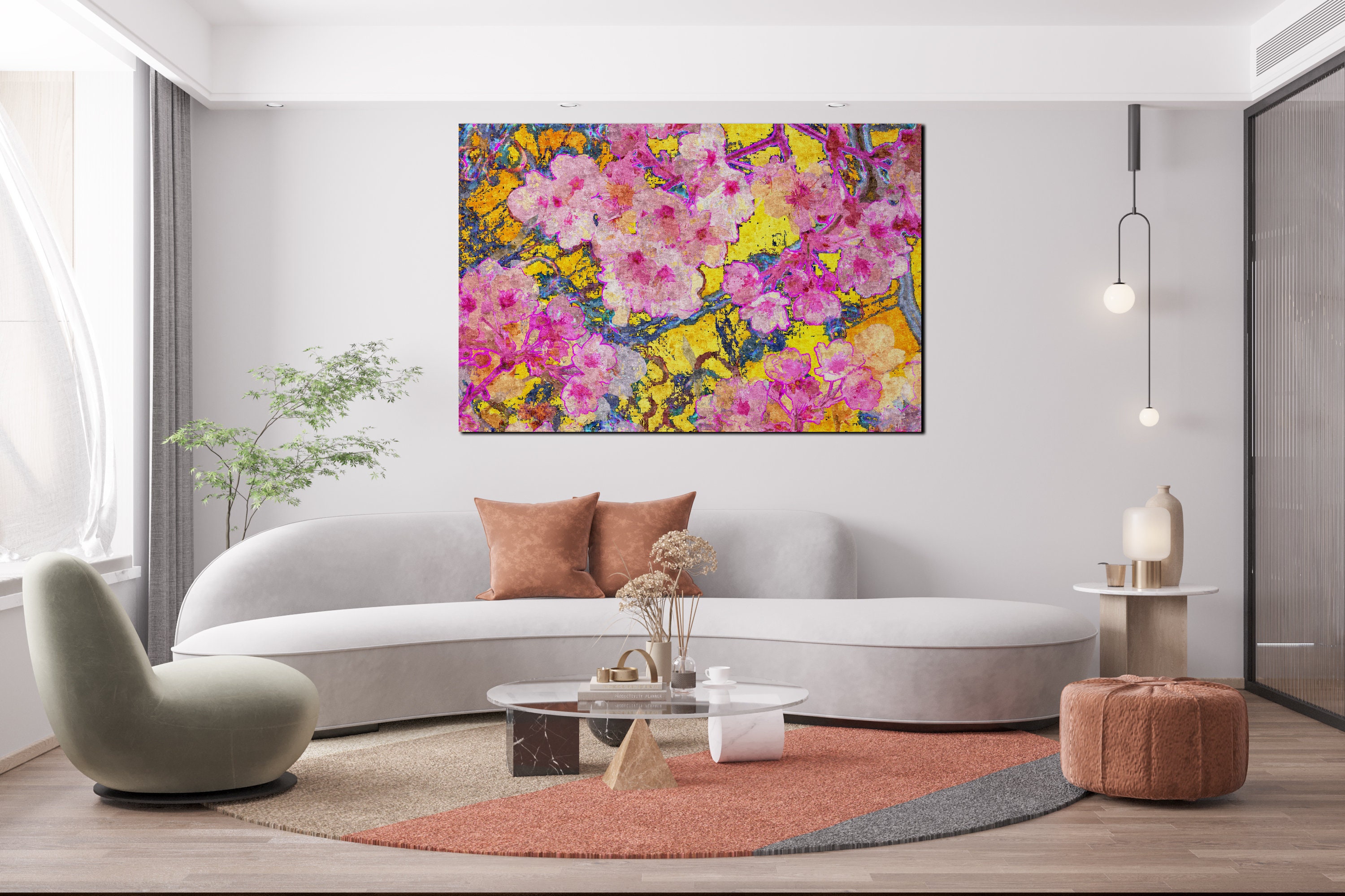 Blumenmalerei für Wohnzimmer und alle Räume des Hauses. | Etsy