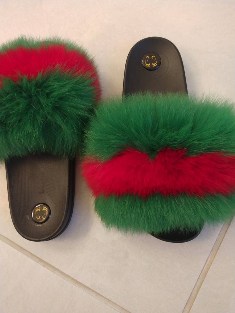 Brown LV Plush Slippers – Zo And Accessories