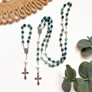 Turquoise Marble Rosary