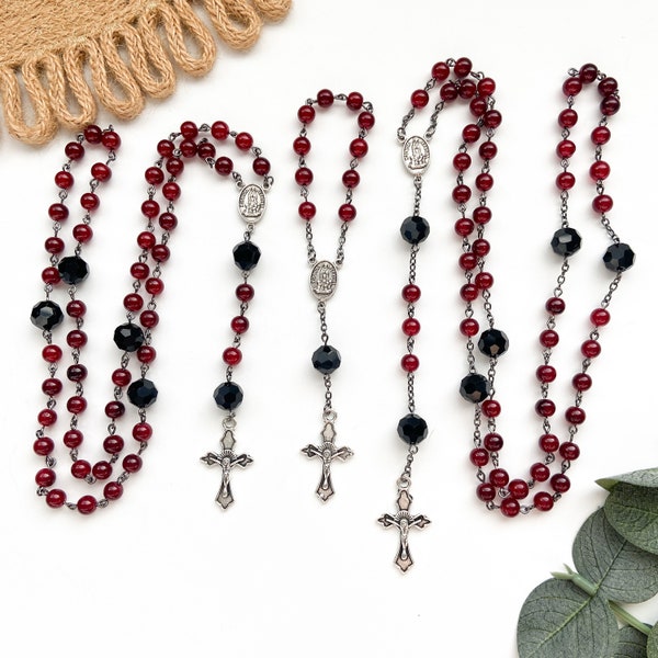 Red and Black Rosary