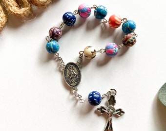 Patterned One-Decade Rosary