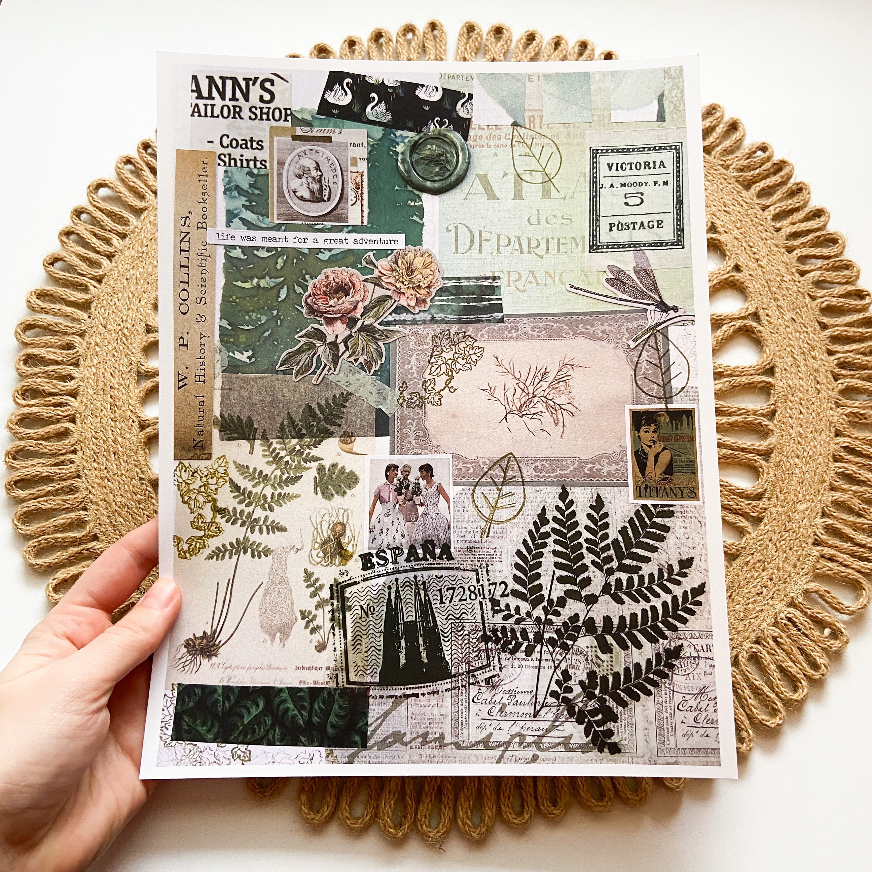 Colored Collage Prints - Etsy