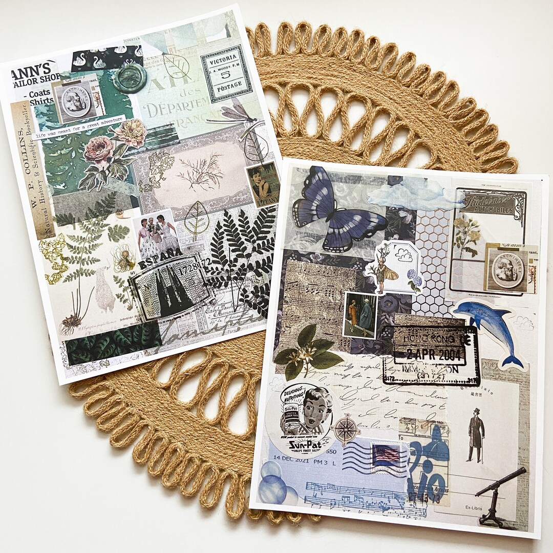 Colored Collage Prints - Etsy