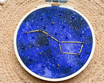 Beaded Big Dipper Embroidery