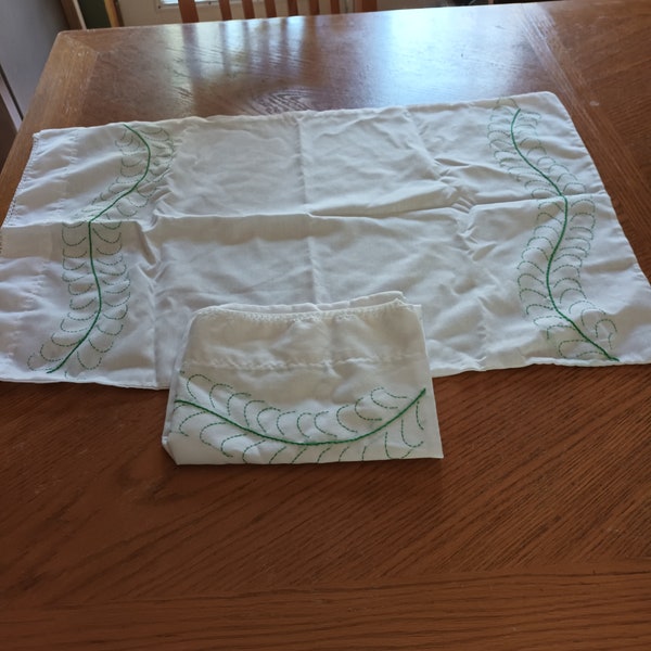 Hand embroidered pillow cases etsy