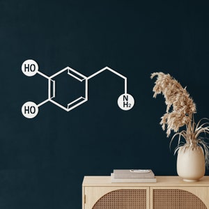 Metal Wall Art Dopamine Metal Wall Decor Molecule Art - Etsy