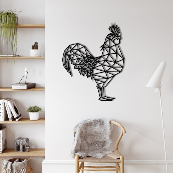 Large Metal Rooster Etsy