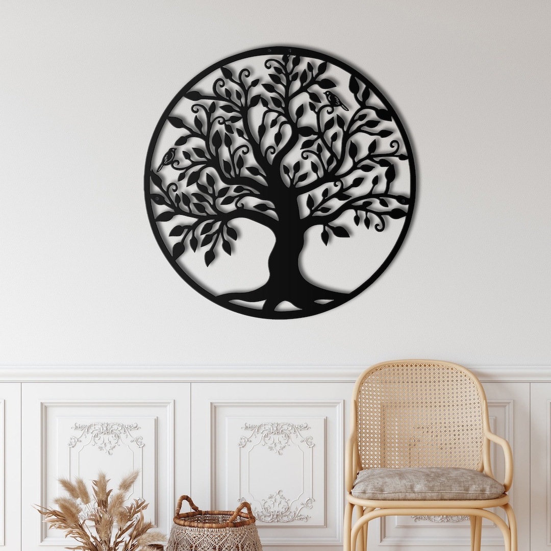 Family Tree Wall Art, Metal Wall Decor, Metal Wall Hangings, Home