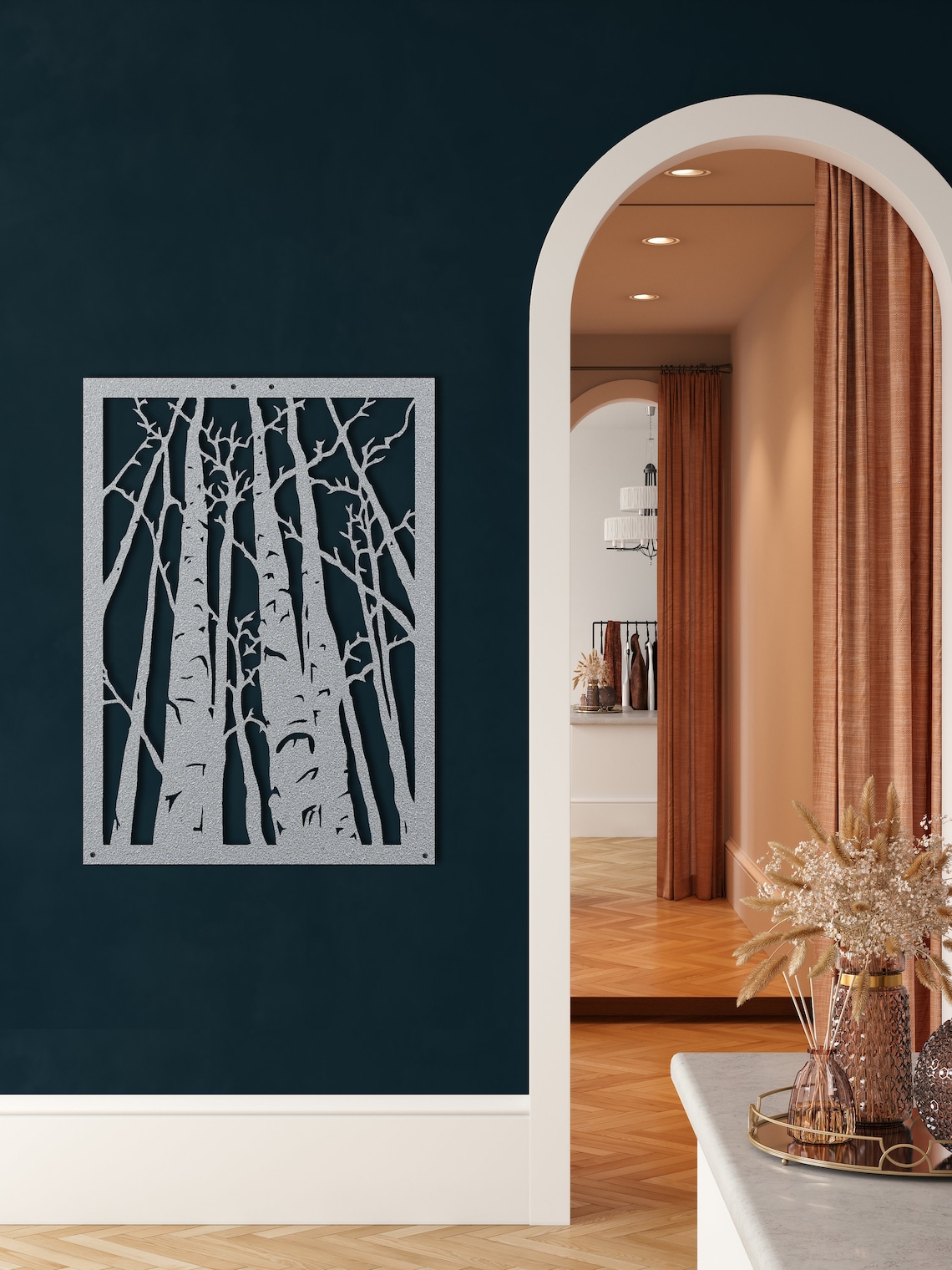 Metal Wall Art Metal Forest Wall Art Metal Wall Decor Home Etsy Singapore