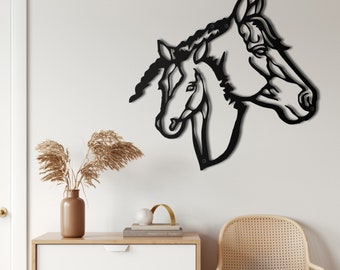 Metal Horse Head Art, Farmhouse Decor, Metal Wall Art, Horse Head Sign, Metal Wall Decoration, Indoor Outdoor Decor, Home Decor