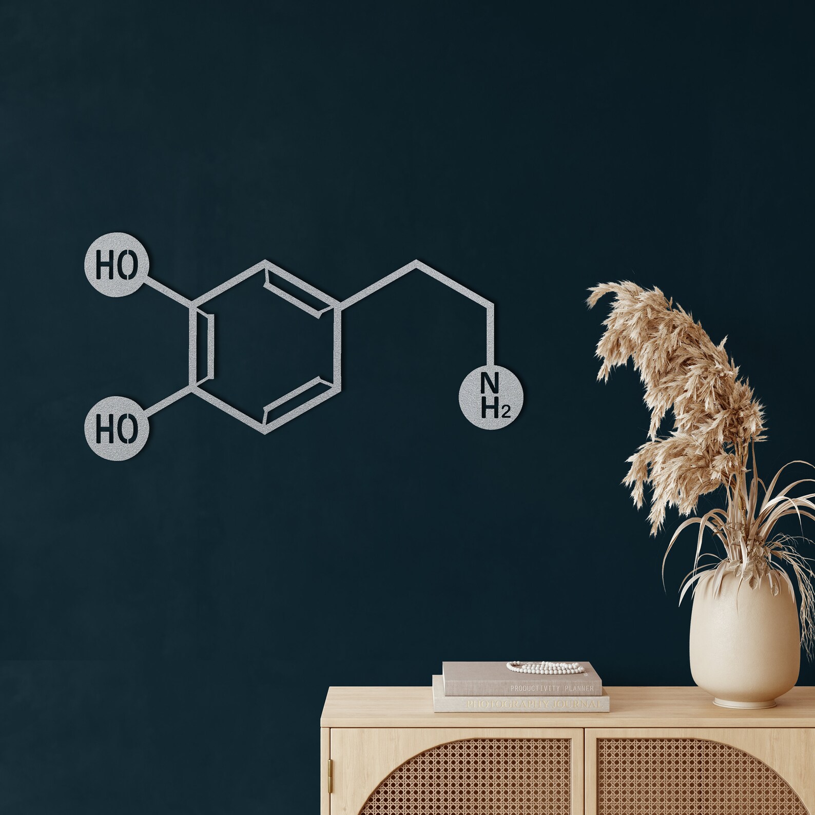 Metal Wall Art Dopamine Metal Wall Decor Molecule Art - Etsy