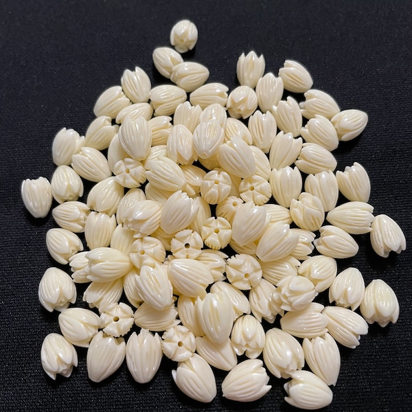 20pcs of 7mm Hawaiian Jasmine Flower Pikake Beads