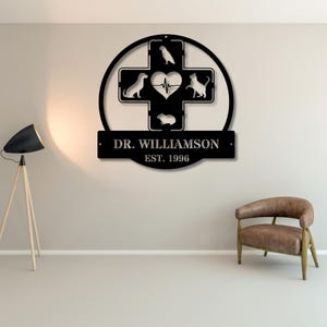 Personalized Veterinary Gift, Exotic Pet Veterinary Metal Sign, Veterinary Doctor Metal Art, Exotic Pet Clinic or Hospital Sign Pet Hospital