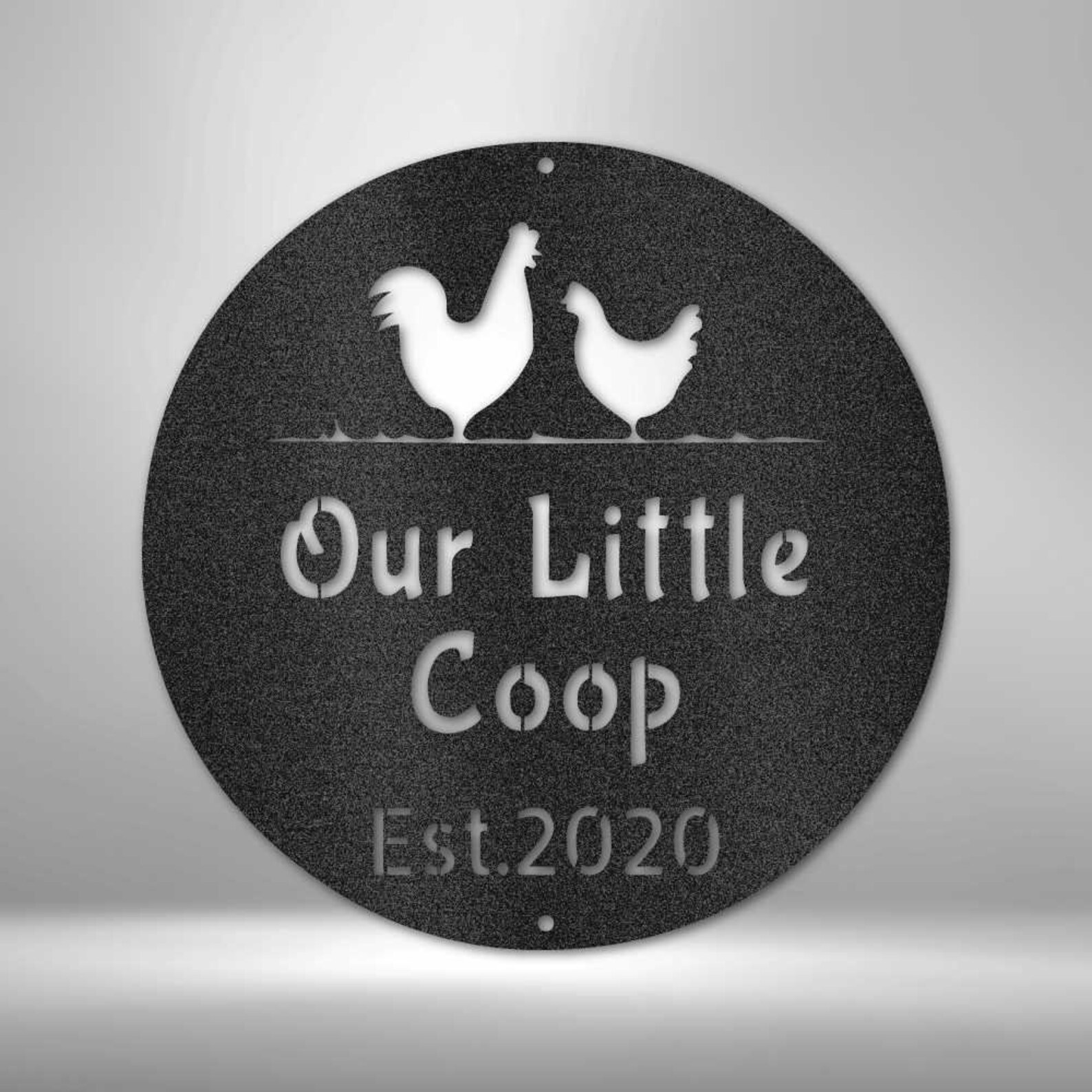 Custom Chicken Coop Metal Sign Farmhouse Décor Personalized Etsy