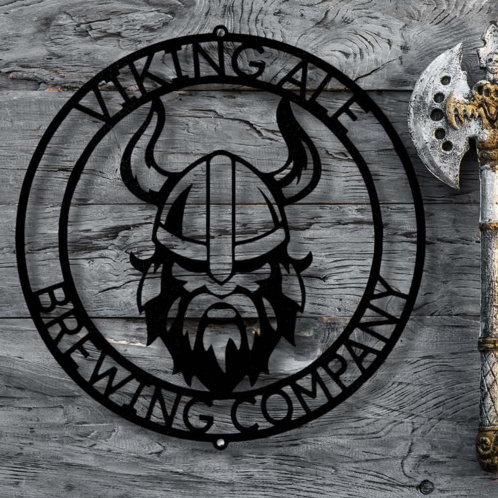 Custom Viking Metal Sign, Nordic Housewarming Decoration, Indoor Outdoor  Wall Hanging, Personalized Viking Wall Art, Birthday Gift For Brewer Dad