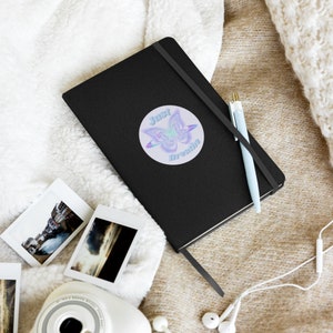 Just Breathe Hardcover Notebook, y2k aesthetic, calming, meditation, aura, aura vibe, aura aesthetic, vibing