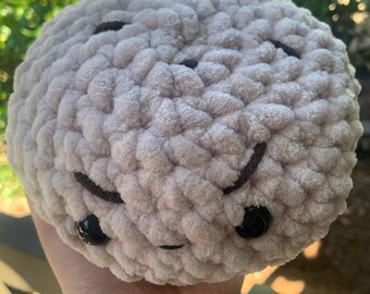 Angry Chocolate Chip Cookie | Crochet Cookie Plush | Handmade Plush | Food Plush with Face