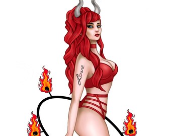 Demon Hoop Sticker
