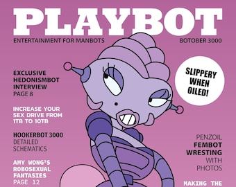 Futurama Fanny Bot Fan Art Sticker