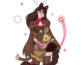Cereza & The Lost Demon Fan Art Sticker