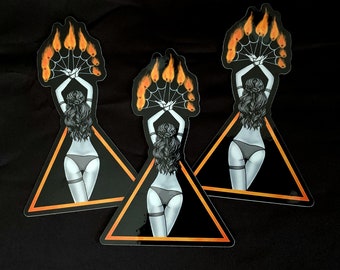 Fire Dancer Sticker