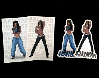 Aaliyah 'Are You That Somebody' Fan Art Sticker